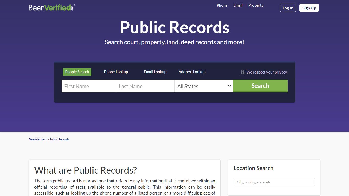 Public Records Search – Lookup Records Online | BeenVerified